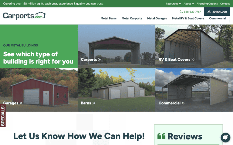 metal carports results after